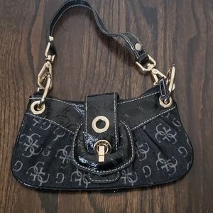 GUESS Black Denim Mini bag